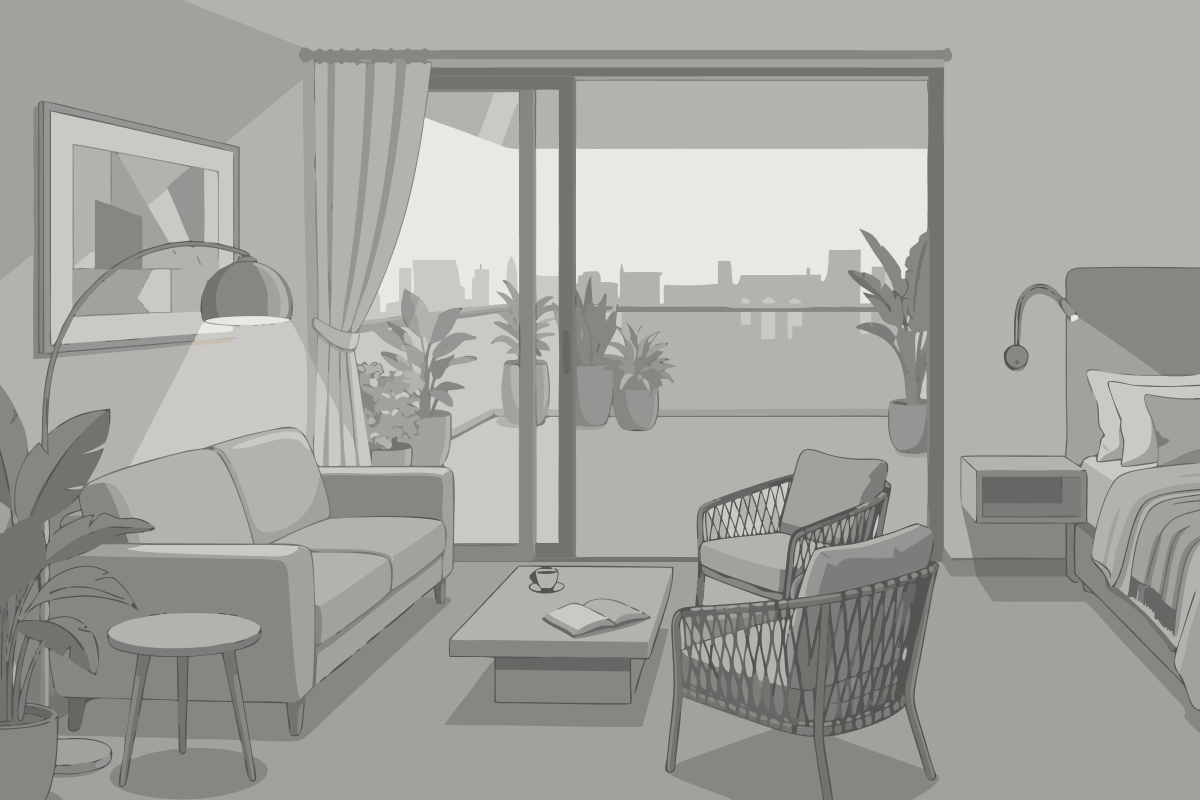 PURE Room, Suite, 1 King, Sofa bed